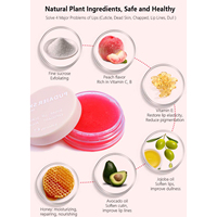 Gommage pour les lèvres rose, naturel, blanchissant, bio, végan, soin des lèvres, marque privée