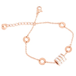 Pulsera de Acero Inoxidable con Cuentas de la Suerte de Tres Vueltas de la Vida, con Diamantes, Regalos de Confesión, Gran Venta - Product Image 1