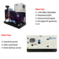 Générateur au méthane de 20 kW Biogaz/Gaz naturel Double carburant Moteur Cummins Haute productivité pour ferme/petite usine Silencieux OEM/ODM