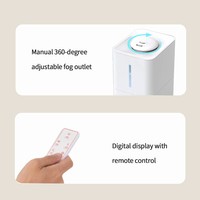 Humidificateur d'air ultrasonique silencieux à remplissage par le haut de 6 L pour grande pièce, avec télécommande et écran LED