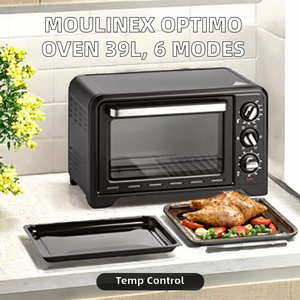 Horno Ventilado Digital <span class=keywords><strong>Moulinex</strong></span> Optimo de 39 L, 6 Modos de Cocción, Accesorio para Pizza, Temperaturas de 240°C, Temporizador de 120 Minutos, OX4878 - Product Image 2