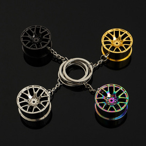Porte-clés publicitaire créatif en métal pour voiture, accessoires de tuning, anneau en acier, pendentif pour clé de voiture - Product Image 5
