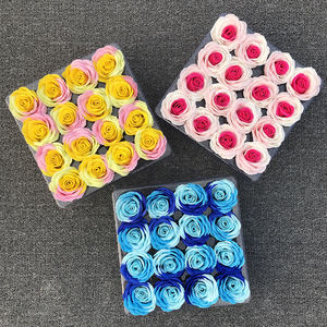 Decorazioni di natale il Giorno di san valentino 3 colori sapone fiore artificiale rosa testa per mazzi di fiori contenitore di regalo di nozze pianta della parete di design - Product Image 2