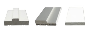 Cadre de <span class=keywords><strong>porte</strong></span> intérieur en MDF peint blanc apprêté, style moderne nord-américain, avec plinthe en HDF pour maison - Product Image 2