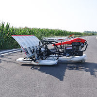 Transplanteuse de riz à six rangs haute productivité, machine de plantation de riz autotractée, boîte de vitesses complète, moteur, garantie d'un an