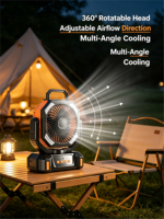 Ventilateur de camping Sumemr, ventilateur de table portable, facile à utiliser