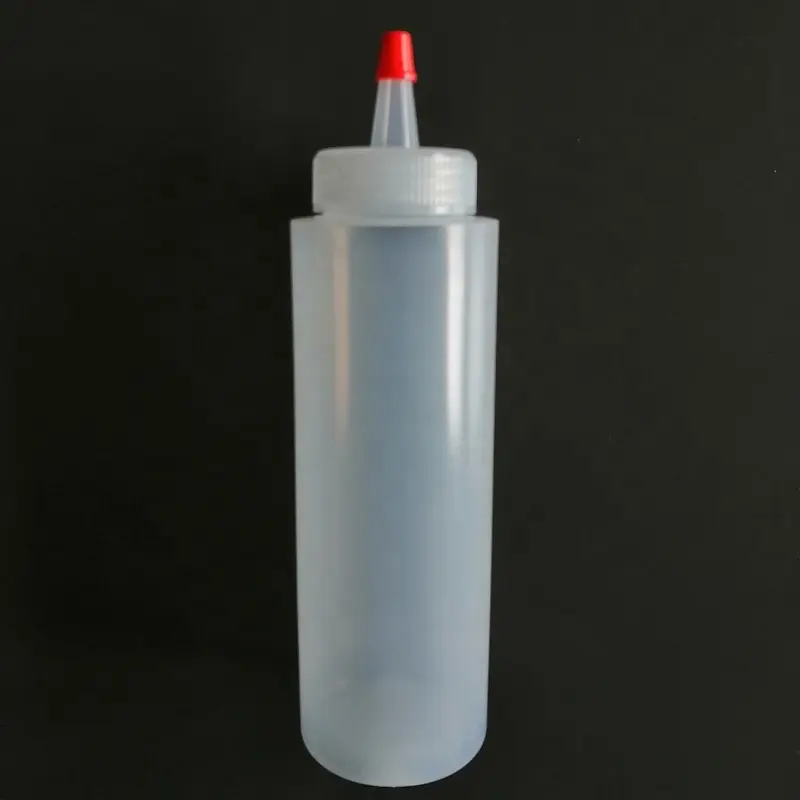 Frasco aplicador de plástico LDPE de 8 onças 12 onças 16 onças 250 ml 350 ml 500 ml