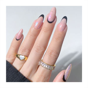 <span class=keywords><strong>Uñas</strong></span> Postizas de Almendra Estilo Personal, Puntas Nude con Estampado de <span class=keywords><strong>Flores</strong></span> Blancas, Pintura <span class=keywords><strong>en</strong></span> la Posición Exterior, Suministros de Color Verde, <span class=keywords><strong>Uñas</strong></span> Postizas Personalizadas - Product Image 5