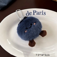 Porte-clés en peluche Myrtille Mignonne, Breloque Porte-Bonheur, Jouet en Peluche Doux en Forme de Fruit, Multifonctionnel pour Sac à Main et Sac à Dos pour Femme