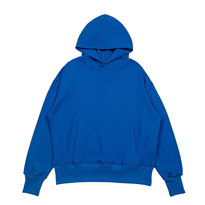Top quality cotton sweatshirt support brand logo custom solid color hoodie oversized hoodies men's pull over hoodies