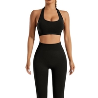 Pakaian Dalam Olahraga Eropa dan Amerika Berkualitas Tinggi, Cepat Kering, Legging, Setelan Yoga Outdoor Musim Panas, Set Yoga High-end Sense