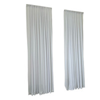 Rideaux de scène de mariage en tissu polyester fait main style tube en soie de lait, décoration d'ambiance pour mariages