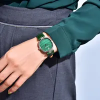 Montre à quartz pour femme PAGANI DESIGN PD 1825, mouvement Miyota GL22, cadran en nacre violette, verre saphir, bracelet en cuir bleu marine