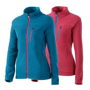 Factory Custom ladies Cheap Price winter warm Polyester Polar Fleece Jacket for Women