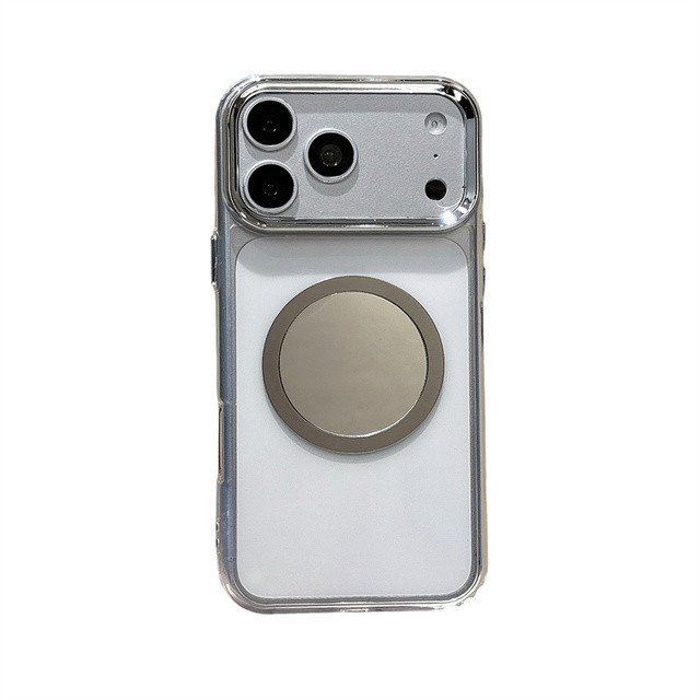 2026 Luxury Mirror Magnetic Electroplated TPU Phone Case for iPhone 17promax 16 15 14 13 11 X XR 8 6 Shockproof Protective Cover