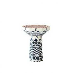 Modern Eco-Friendly Adjustable Height Bone Inlay Coffee <b>Table</b> with Wood Frame for Living Room Furniture Two Sizes - Product Image 6