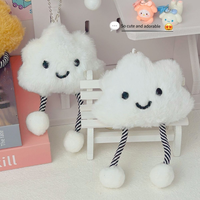 Porte-clés en peluche nuage Kawaii personnalisés, miniatures, mignons, en coton Bududu, rembourrage en coton PP, unisexe, pour tous les âges, pour les fêtes