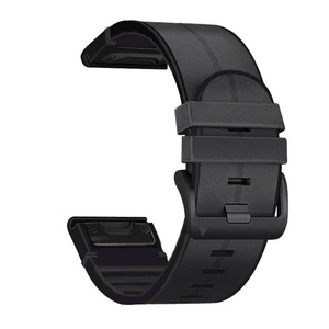 Easyfit Bracelets <span class=keywords><strong>Bracelet</strong></span> pour <span class=keywords><strong>Garmin</strong></span> Fenix 7X/7/6X/6 Pro/5X/5 <span class=keywords><strong>Epix</strong></span> Gen <span class=keywords><strong>2</strong></span> Smartwatch 22 26MM Cuir + <span class=keywords><strong>Bracelet</strong></span> Silicone Respirant - Product Image 6