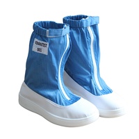 Couvertures antistatiques de bottes longues souples en cuir chimique pour salle blanche autoclavable ESD Bottes de sécurité ESD