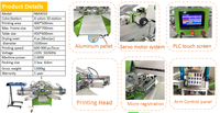 Máquina de Serigrafía Automática de 4 Colores y 10 Estaciones, Impresora de Serigrafía para Camisetas, Prensa Plana para Prendas
