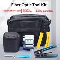 Kit d'outils pour fibre optique, machine à épissurer, boîte à outils pour connexion à froid, testeur de puissance optique, stylo à lumière rouge, couteau à découper, pince Miller