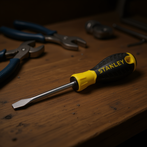 Destornillador Stanley de Hoja Plana de 100 mm con Mango Ergonómico para Uso General - Product Image 3