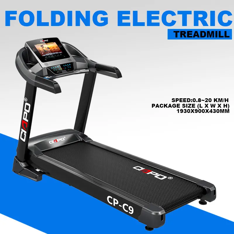 CIAPO C9 baru klub Gym cocok TFT HD layar sentuh elektrik treadmill