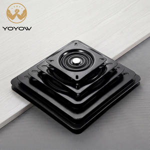 Furniture Hardware Black Round Chair Base Heavy Duty Swivel <b>Plate</b> Rotating Swivel <b>Plate</b> With Solid <b>Ring</b> of Ball Bearing - Product Image 1