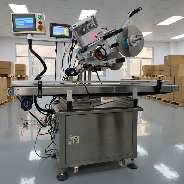 Automation Desktop Labeling Machine Stable Quality Flat High Performance Labeling Machine for Plastic Pouch Bag Book