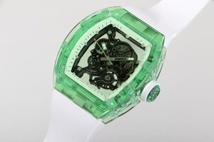 นาฬิกาข้อมืออัตโนมัติแบบกลไก ดีไซน์โครงกระดูกกันน้ำ ประดับด้วยมรกต<span class=keywords><strong>เกรด</strong></span>พรีเมียมและคริสตัลแซฟไฟร์สุดหรู พร้อมกลไกตูร์บิญอง - Product Image 4