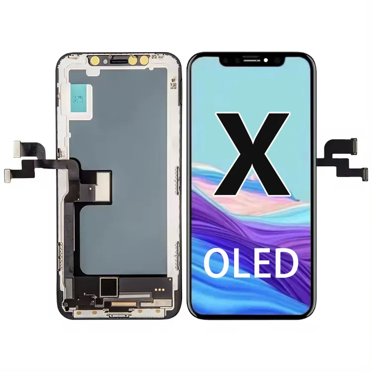 החלפת מסך OLED LCD לאייפון X טלפון נייד מסך מגע LCD לאייפון X
