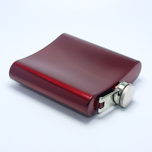6oz merah biru hijau besi tahan karat saku panggul Flask wiski anggur alkohol Wanita Pria kreatif peralatan minum perjalanan hadiah minuman keras labu - Product Image 6