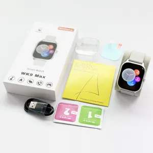 เทรนด์ใหม่ WK9 MAX สมาร์ทวอทช์ตรวจสุขภาพชุดกล่องกันน้ําตลอดอายุการใช้งานมีเคสป้องกันและฟิล์ม PK T800 Ultra - Product Image 1