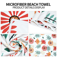 Serviette de plage en microfibre ultra absorbante, légère, pliable, à rayures, personnalisable, douce au toucher, sans sable, pour enfant
