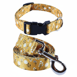 Impoosy 2Pcs Chat Chien Floral Collier Et Laisse Ensemble Cadeau Pour Animaux De Compagnie Réglable Chiens Fleur Colliers Pour Petits À Grands Animaux (X-Large) - Product Image 1