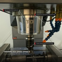 Centre d'usinage vertical VMC855 à commande numérique CNC Syntec, machine de fraisage CNC 5 axes, centre d'usinage automatique, vente chaude
