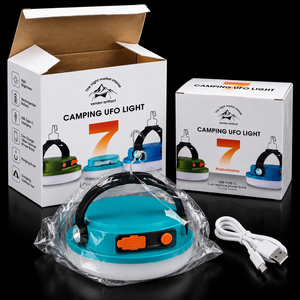 Lampe de camping solaire avec batterie rechargeable 18650 intégrée, fonction de banque d'alimentation, sortie USB pour charger le téléphone, lampe de tente magnétique d'urgence - Product Image 6