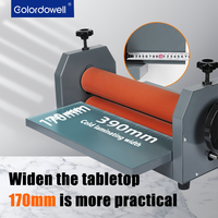 Machine à laminer à froid manuelle WD-390, largeur 390 mm/15 pouces, prend en charge les formats de papier A3/A4/A5/A6