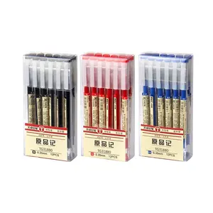 Hot Selling Groothandel Gladde Hoge Kwaliteit School Aanbod 144 Set Per Doos Gel Inkt Pen 12 Stuks Per Doos 0.35Mm 0.5Mm Gel Pen