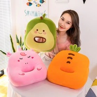 Almohada de Peluche Rilakkuma para Dormir Boca Abajo, Almohada Cálida y Abrazable para el Escritorio del Oficina, con Relleno de Algodón PP