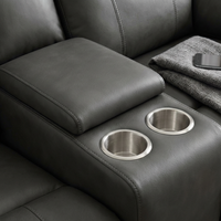 Canapé inclinable innovant de haute technologie Frank avec porte-gobelets et table rabattable pour une vie intelligente à la maison