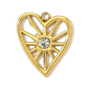 Accessori DIY in acciaio inox Love stelle marine lettera orecchini collana chiave con ciondoli di trifoglio riccio placcato oro - Product Image 3