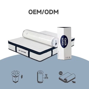 Matelas hybride en mousse à mémoire de forme, taille Queen, orthopédique, massant, pliable, compressible, matelas de lit souple, vente en gros - Product Image 6