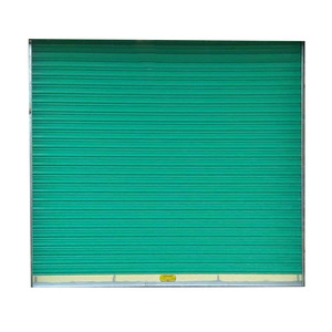 Portes à enroulement électriques en acier coloré sur mesure, à grande vitesse, finition moderne, style ferme, antivol, galvanisées, résistantes au vent - Product Image 6
