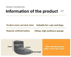 Duurzame 3-traps honden trap in de fabriek, spiraalvormige honden trap, antislip binnenhuis honden trap, honden ladder voor het beklimmen van trappen - Product Image 4