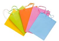 Sac d'emballage de papier kraft de résistance à l'humidité de supermarché pour raisins de table avec poignée torsadée