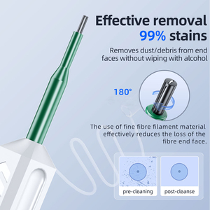 Fiber Cleaner, One Fiber Connectors Cleaning, Fiber Cleaner <b>Pen</b> with 800+ Cleans for 2.5mm SC/ST/FC - Product Image 3
