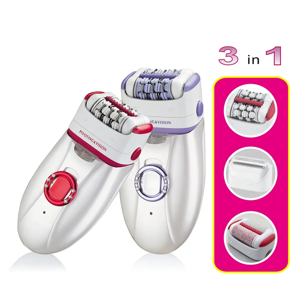 multifunction 3 in 1 lady shaver women body electric epilator hair removal