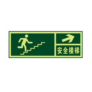 Nhãn <span class=keywords><strong>tag</strong></span> dấu hiệu sticker cho đoạn hot-bán photoluminescent cảnh báo tín hiệu tự dính sáng an toàn exit nhựa WJ - Product Image 6