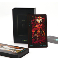 Jeu de cartes de tarot éducatif personnalisé imprimé en couleur avec cartes flash et coffret cadeau écologique